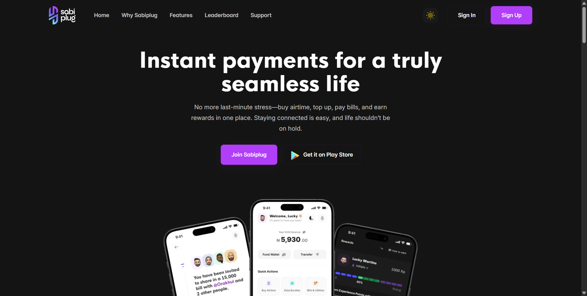 Sabiplug utility platform